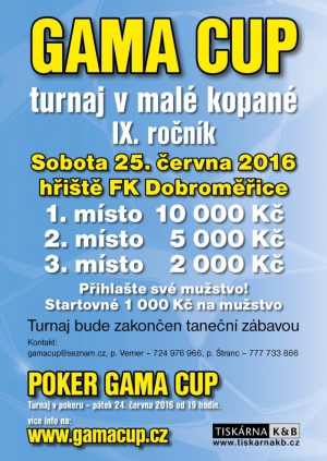 Gama Cup 2016 - Turnaj v malé kopané