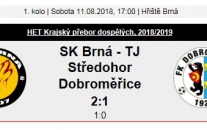 SK Brná : FK Dobroměřice 2:1 (1:0)