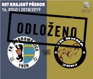 První jarní zápas odložen