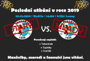 Poslední utkání v roce 2019 !!!