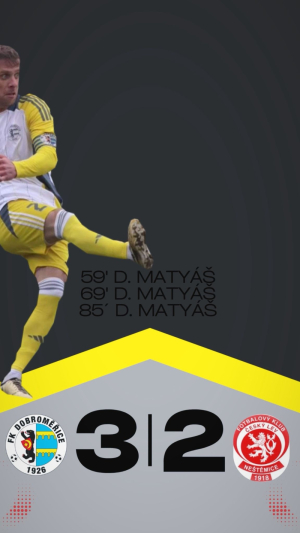 FK Dobroměřice A : FK Český Lev Neštěmice 3:2 (0:0)